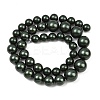 Electroplated Shell Pearl Graduated Beads Strands BSHE-C011-04-02-4