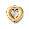 Ion Plating(IP) 304 Stainless Steel Glass Charms STAS-Q335-16G-1