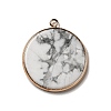 Natural Howlite Pendants G-A213-01G-05-1