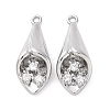 Brass Rhinestone Pendants KK-E793-24P-1