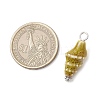 Vintage Style Glazed Porcelain Conch Shell Pendants PALLOY-JF03898-2