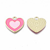 Rack Plating Alloy Enamel Pendants ENAM-T014-03F-RS-2