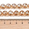 Transparent Electroplate Glass Beads Strands EGLA-N002-34C-B10-3