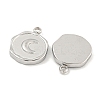 Non-Tarnish 304 Stainless Steel Charms STAS-A099-05P-2