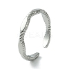 Non-Tarnish 304 Stainless Steel Open Cuff Ring RJEW-L110-046P-1