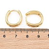 Brass Micro Pave Cubic Zirconia Hoop Earrings KK-CBA8324-01G-5
