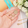 Brass Ceiling Fan Pull Chain Extenders HJEW-GL00005-3
