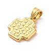 304 Stainless Steel Pendants STAS-L286-10G-2