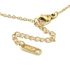 304 Stainless Steel Teardrop Pendant Necklaces NJEW-N055-17G-3