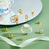 160Pcs 4 Style Brass Open Back Bezel Sew on Prong Settings KK-PH0004-03-4