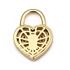 Brass Micro Pave Cubic Zirconia Pendants LS-ZIRC-F062-04G-3