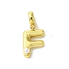 Rack Plating Brass with ABS Plastic Pearl European Dangle Charms KK-G501-02F-G-1