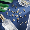 30Pcs 15 Styles Golden Brass Micro Pave Rhinestone Cabochons DIY-HY0002-56-4