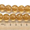 Handmade Gold Sand Lampwork Beads Strands LAMP-L079-06C-4