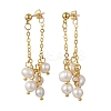 304 Stainless Steel Dangle Stud Earrings EJEW-JE06959-2