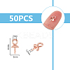 50Pcs 304 Stainless Steel Screw Eye Pin Peg Bails STAS-UN0054-51-3