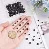 143Pcs 2 Sizes Natural Black Onyx(Dyed & Heated) Beads G-AR0005-03-3