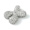 Rack Plating Brass Clear Cubic Zirconia Pendants KK-S378-01P-X-2