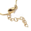 Ion Plating(IP) 304 Stainless Steel Twist Bar Link Chain Bracelet X-BJEW-K226-06G-3