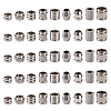 90Pcs 9 Styles 201 Stainless Steel European Beads STAS-TA0001-99-3