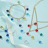 100Pcs Transparent Glass Charms PALLOY-GA00031-4