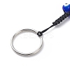 Flat Round Evil Eye Pendant Keychain KEYC-JKC00409-5