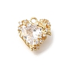 Brass Micro Pave Cubic Zirconia Pendants LS-KK-U061-03G-1