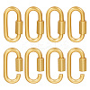8Pcs Alloy Screw Carabiner Lock Charms FIND-UN0003-31G-1