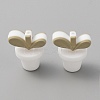 Leaf Pot Food Grade Eco-Friendly Silicone Beads LS-SIL-WH0014-18A-1