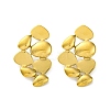 Ion Plating(IP) 304 Stainless Steel Stud Earrings EJEW-K295-15G-1