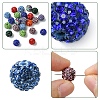 30Pcs Pave Disco Ball Beads RB-YW0001-14K-6