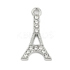 Rack Plating Alloy Micro Pave Rhinestone Pendants FIND-K020-08P-1