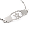 Non-Tarnish Stainless Steel Cable Chain Link Bracelets for Women Men LS-STAS-Z061-01P-10-2