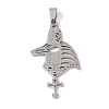 Non-Tarnish 201 Stainless Steel Pendants STAS-A094-06P-1