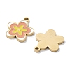 Ion Plating(IP) 304 Stainless Steel Enamel Pendants STAS-P339-16G-02-2