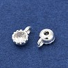 Brass Pave Cubic Zirconia Pendants KK-H204-03S-01-2