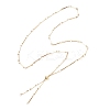 304 Stainless Steel Flat Bar Link Chain Necklace Making AJEW-JB01348-01-1