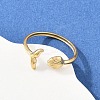 304 Stainless Steel Open Cuff Rings for Women RJEW-A089-01B-G-1