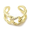 Brass Micro Pave Cubic Zirconia Rings for Women RJEW-E295-33G-2