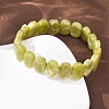 Natural Lemon Jade Faceted Beaded Stretch Bracelets for Women BJEW-K251-07G-3