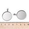 304 Stainless Steel Pendant Cabochon Settings X-STAS-L282-010P-09-3