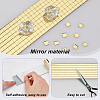 6 Sheets 6 Styles Self Adhesive Glass Cabochons MOSA-GA0001-02-3