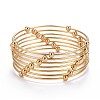 Fashion 201 Stainless Steel Bangle Sets BJEW-L664-023C-G-1-1