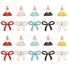 40Pcs 10 Styles Alloy Enamel Pendants ENAM-YW0005-63-1
