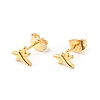 304 Stainless Steel Tiny Dragonfly Stud Earrings with 316 Stainless Steel Pins for Women EJEW-J043-02G-1