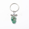 Natural Green Aventurine Angel Pendant Keychain KEYC-JKC00382-05-1
