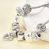 Alloy European Beads Charm Bracelets BJEW-F495-21P-5