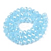 Electroplate Glass Beads Strands EGLA-A044-J8mm-B04-3