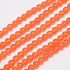 Natural & Dyed Malaysia Jade Bead Strands G-A146-6mm-A07-4