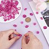 Fuchsia Transparent Acrylic Beads TACR-AR0001-28-3